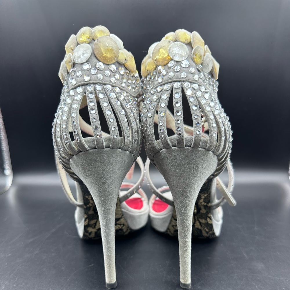 Cesare Paciotti Suede Gray Shoes, Sz 36‎